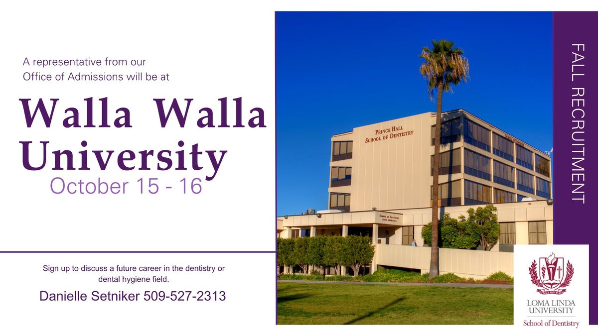 LLUSD Walla Walla University Recruitment Event