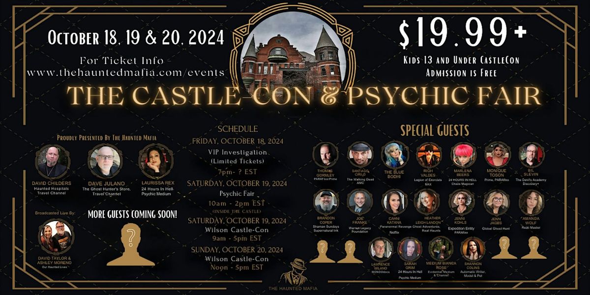 The Castle-Con & Psychic Fair VENDOR APPLICATIONS