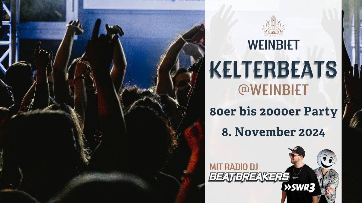 KELTERBEATS @WEINBIET | 80er - 2000er Party 