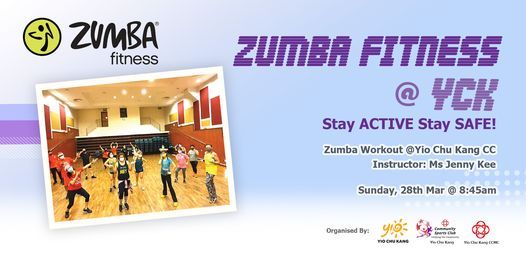 Zumba Fitness Yck Limit To 15 Pax Yio Chu Kang Community Sports Club Paya Lebar 28 March 2021