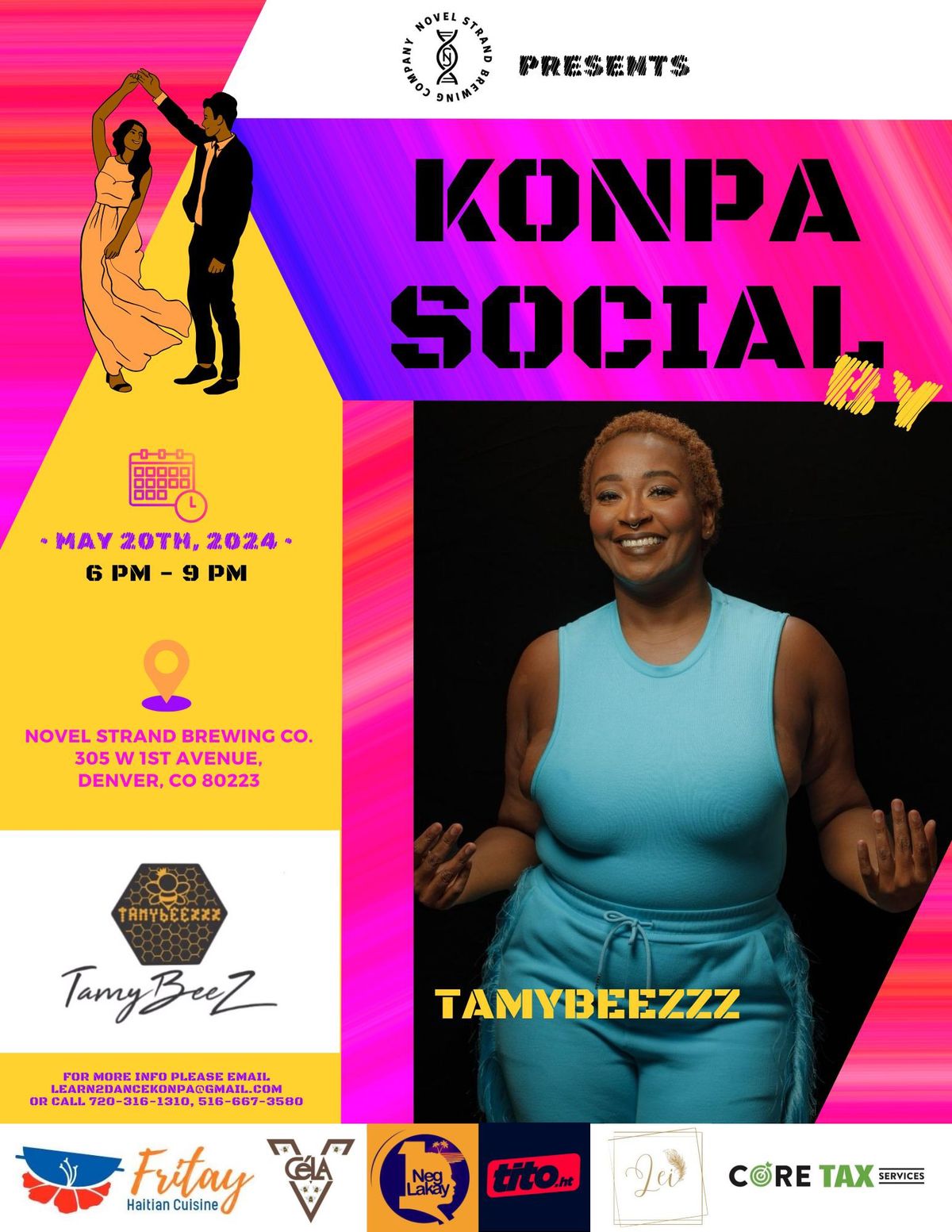 Konpa Social hosted at Novel Strand Brewing