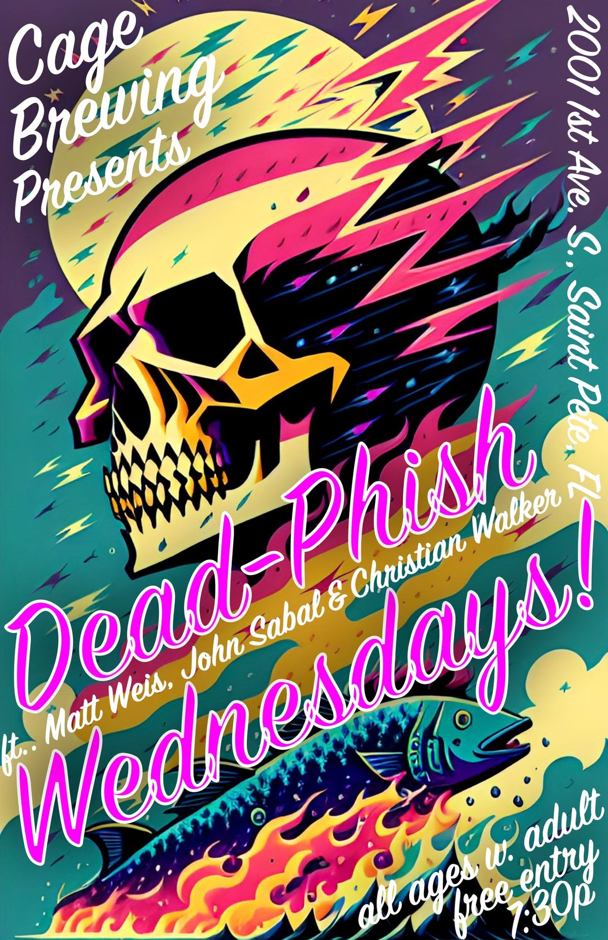 FREE: DeadPhish Wednesdays ft. Matt Weis+John Sabal+Christian Walker | Cage Brewing, Saint Pete, FL