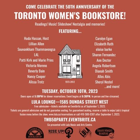 Toronto Women's Bookstore 50th Anniversary Party