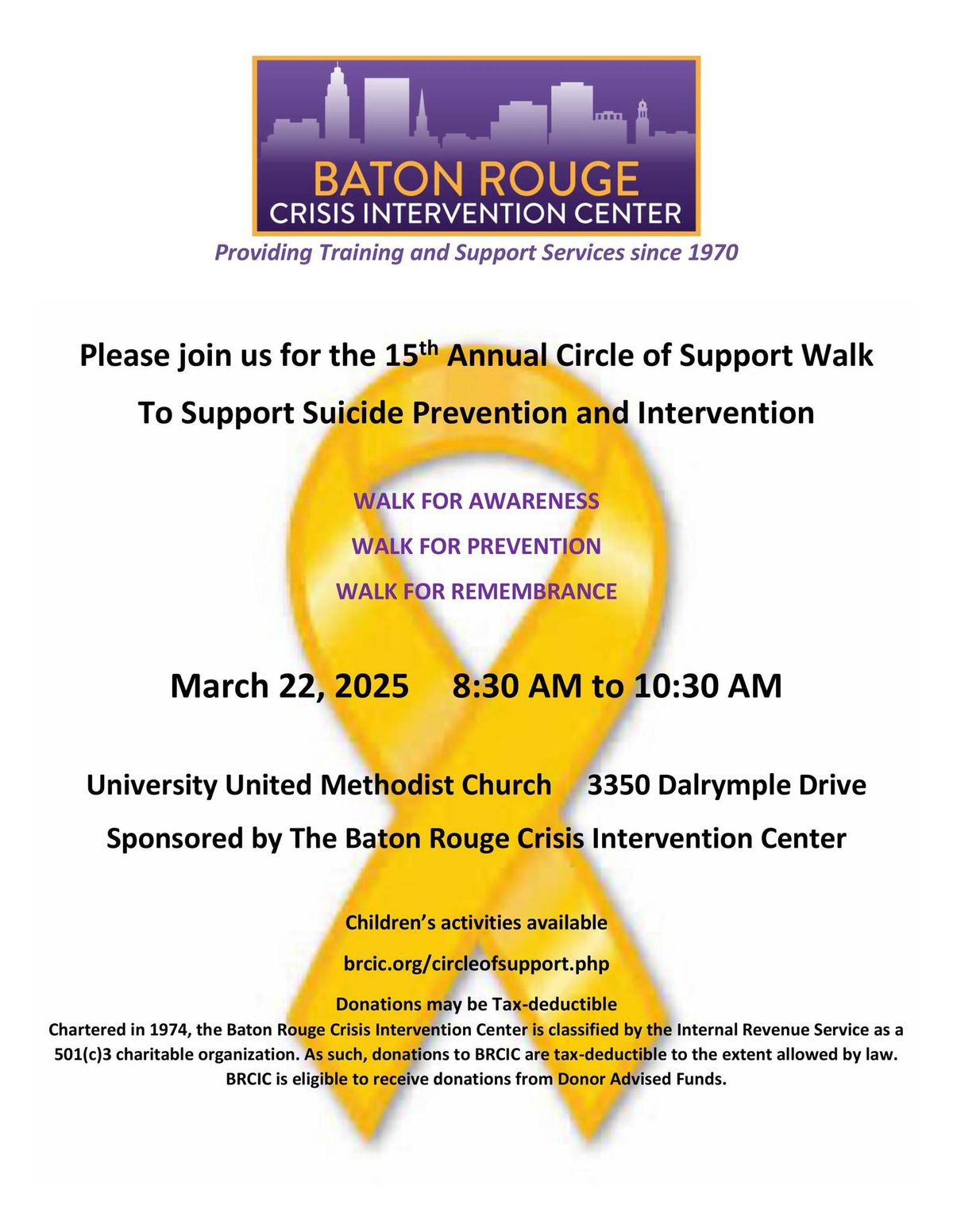 15th Annual Circle of Support Walk