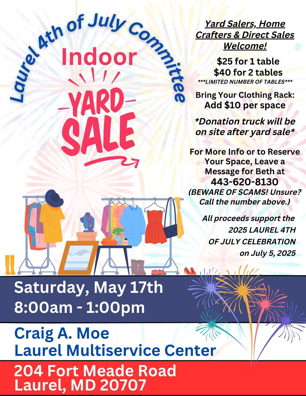 Laurel 4th of July Indoor Yard Sale