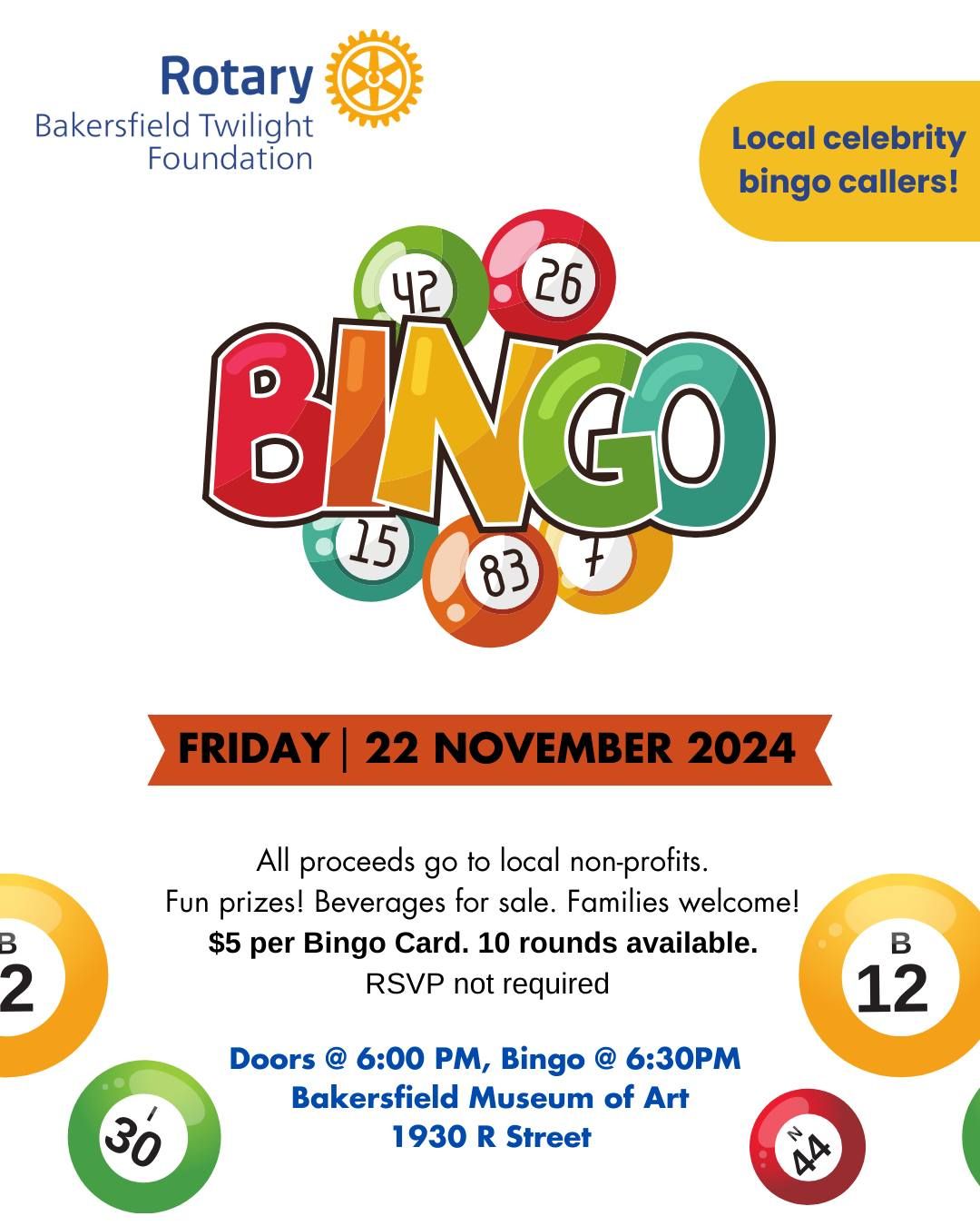 BINGO: Fun Night of Philanthropy