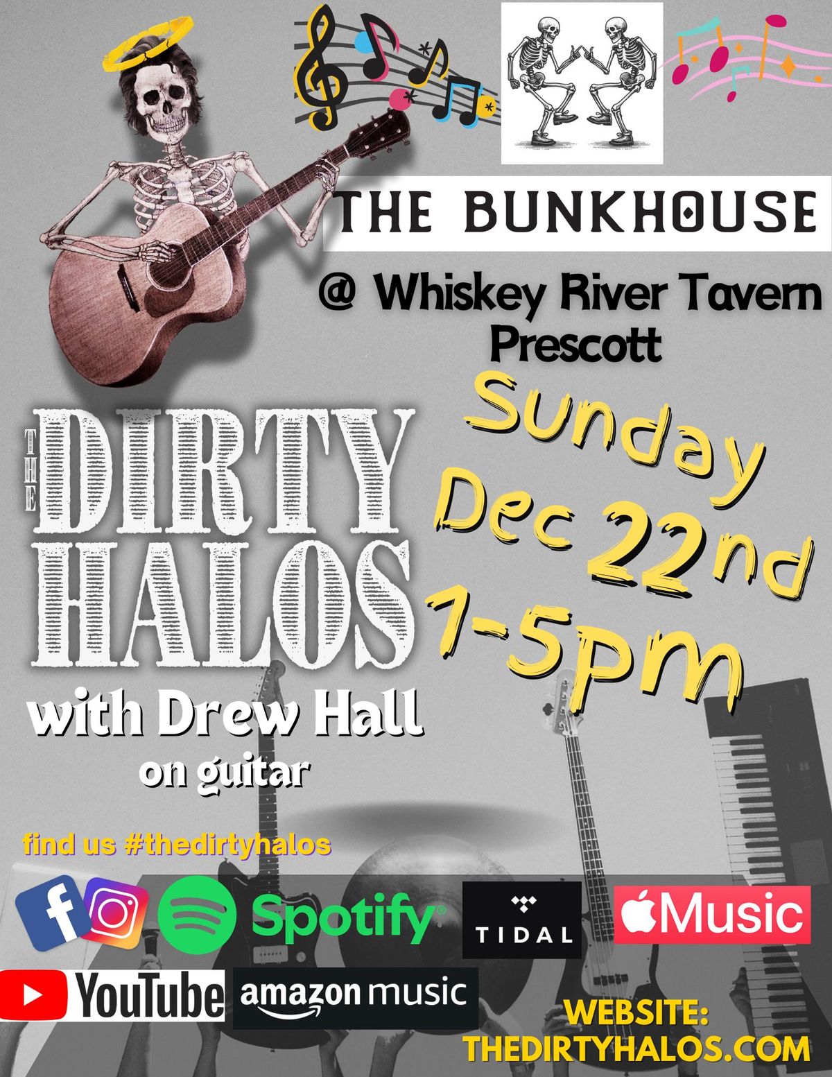 The Dirty Halos with Drew Hall @ Bunkhouse