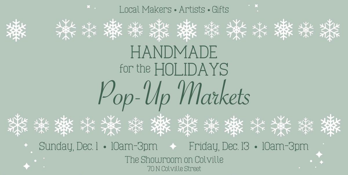 Handmade for the Holidays Pop-Up Market