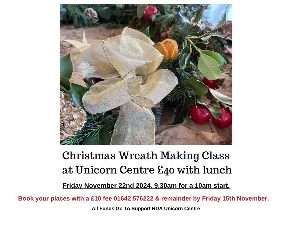 Christmas Wreath Making Class with Lunch