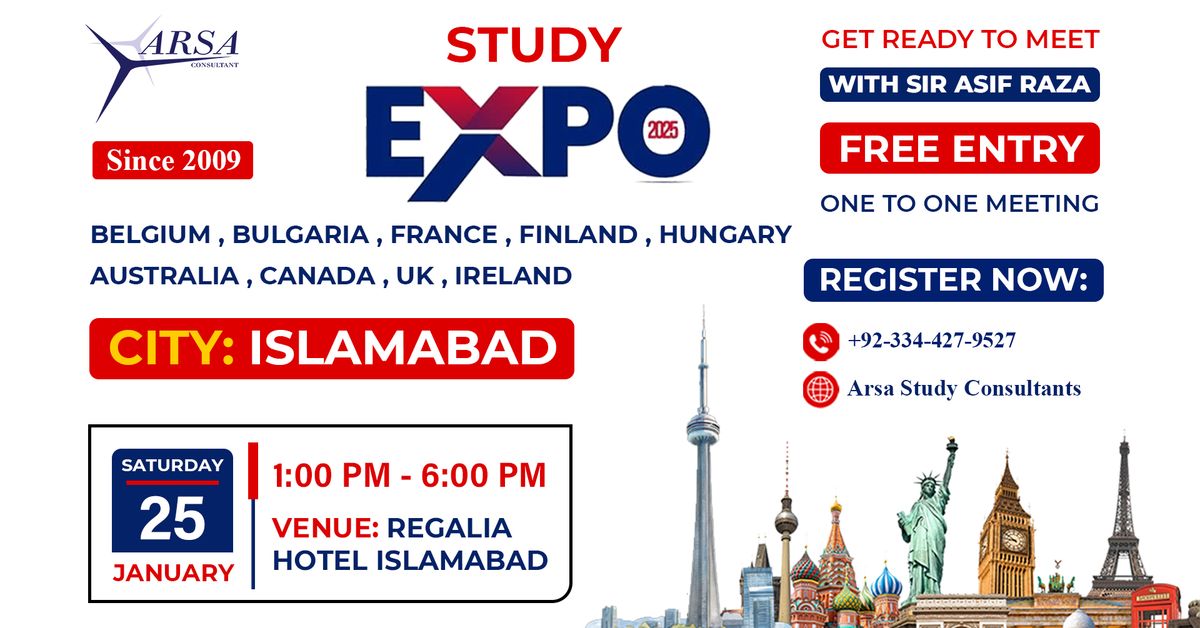 Study Abroad Event in Regalia Hotel Islamabad By Arsa Study Consultants