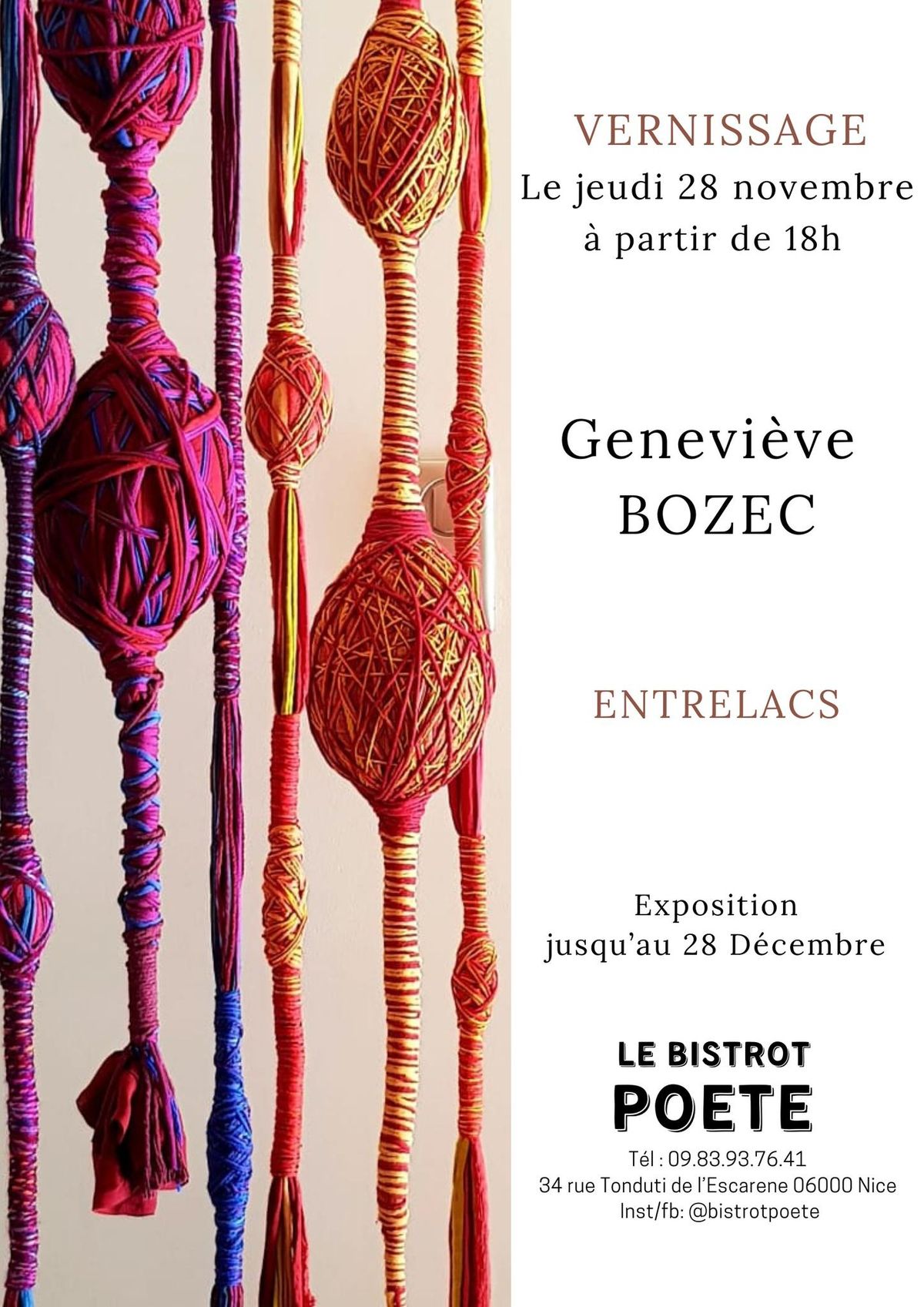 Vernissage de Genevi\u00e8ve Bozec 