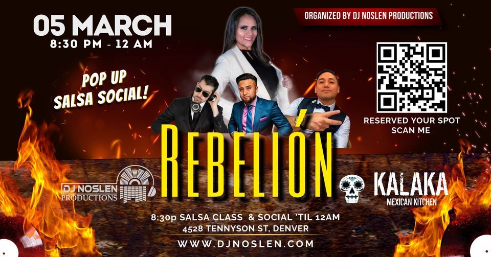 Rebelion Salsa Social Tuesday March 5th