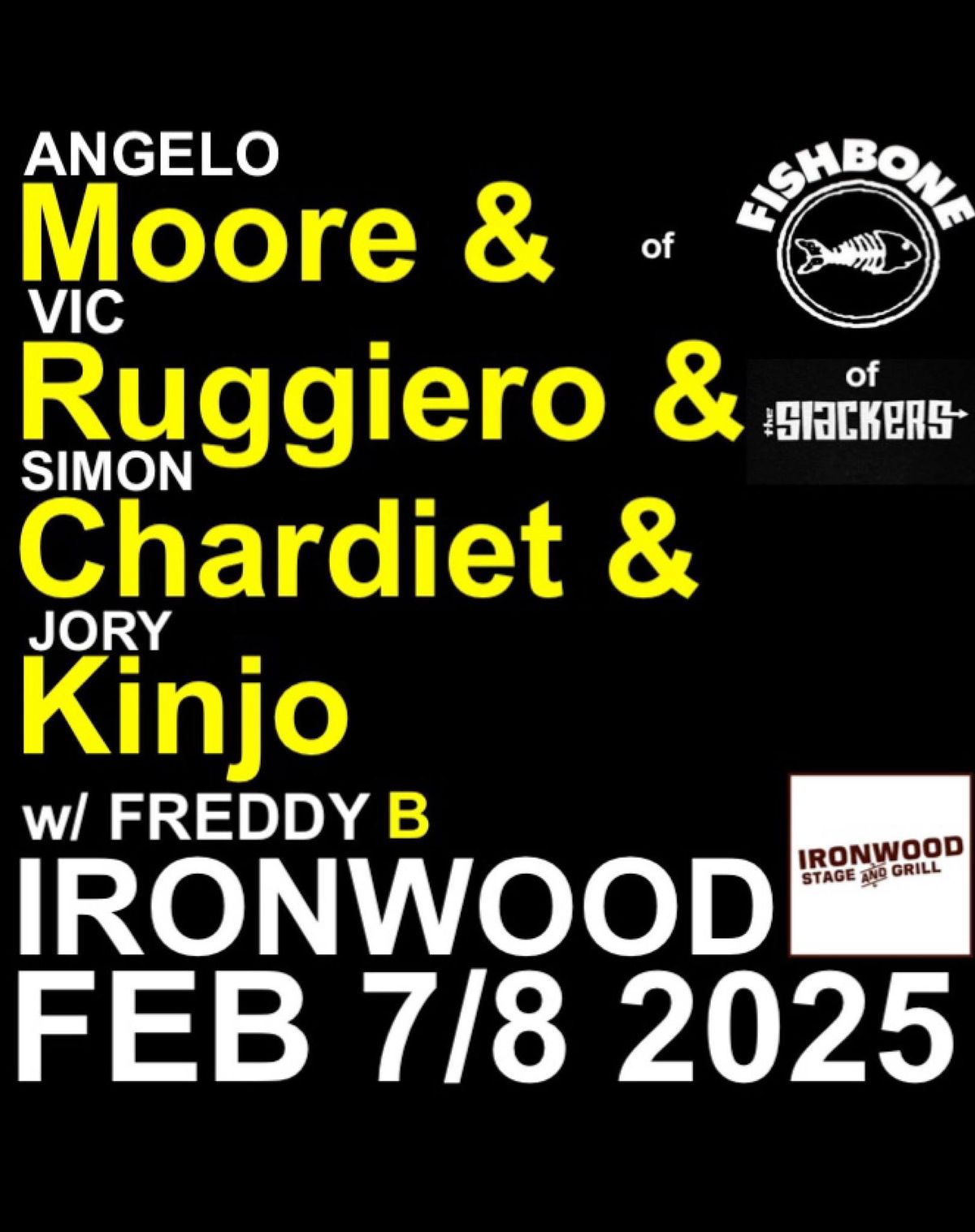 Angelo Moore (FISHBONE) & Vic Ruggiero (the Slackers) & Simon Chardiet & Jory Kinjo LIVE 