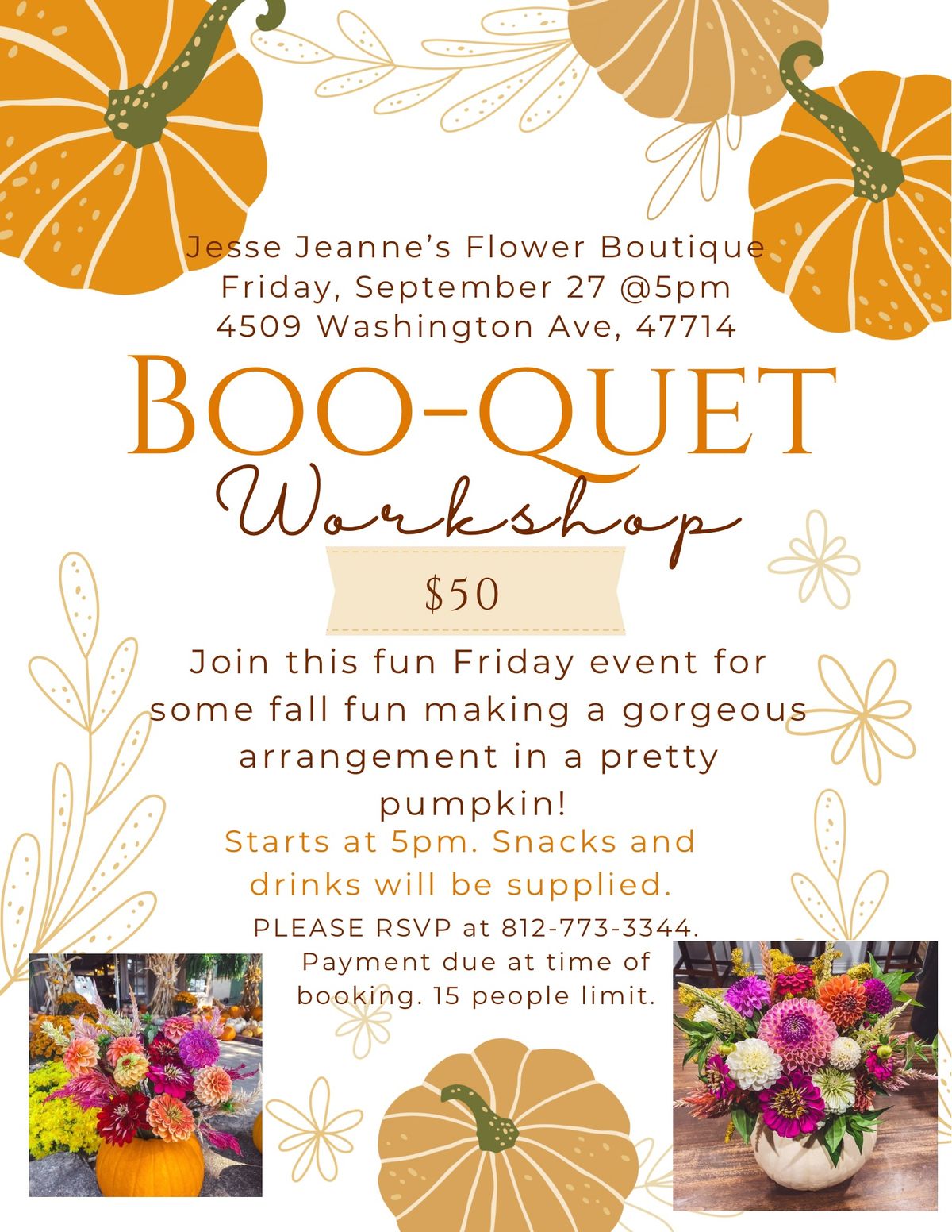 Boo-quets Workshop