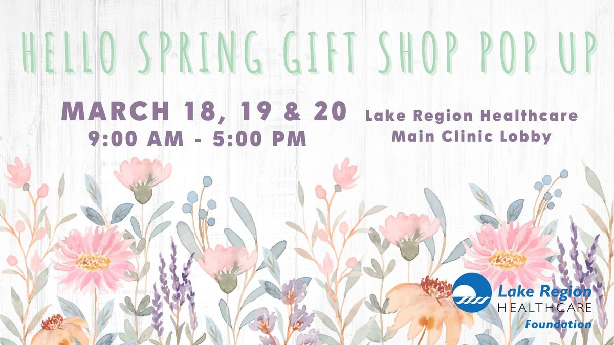 hello spring gift shop pop up