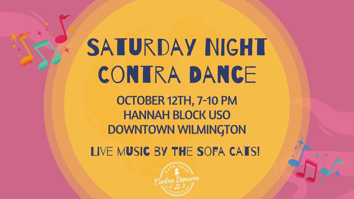 Saturday Night Contra Dance w\/ The Sofa Cats!