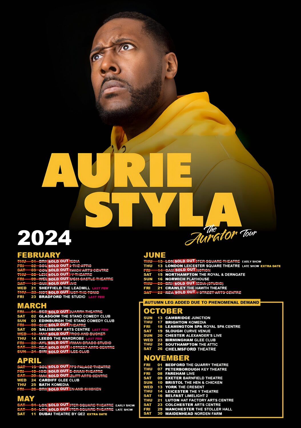 Aurie Styla at The Opera House Toronto