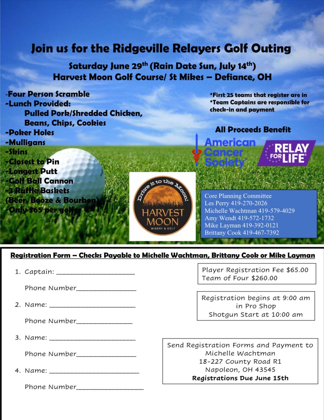 Ridgeville Relayers Golf Outing 