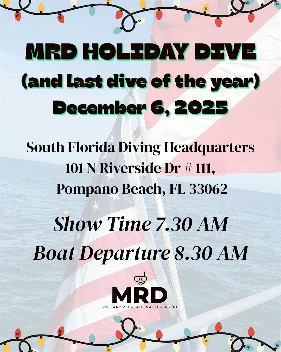 MRD last  dive of the year!