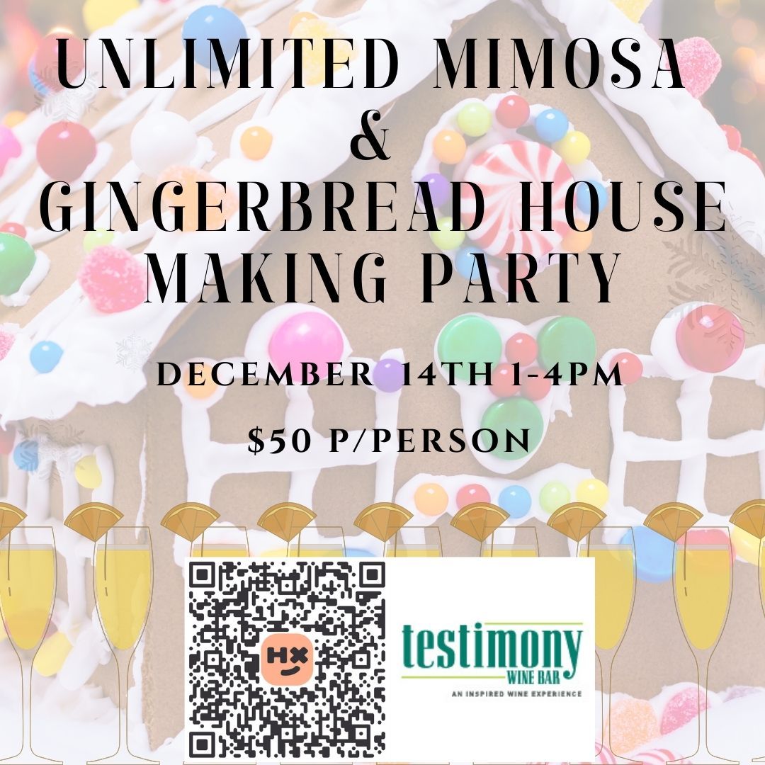 Unlimited Mimosa and Gingerbread House Making Party