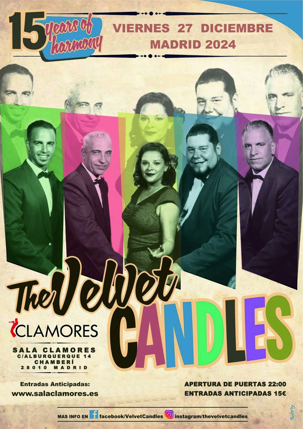 THE VELVET CANDLES en MADRID, Sala CLAMORES