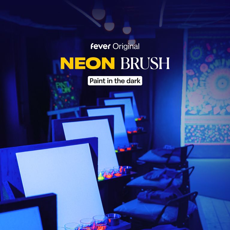 Neon Brush: Sip & Paint Workshop in the Dark - Columbus