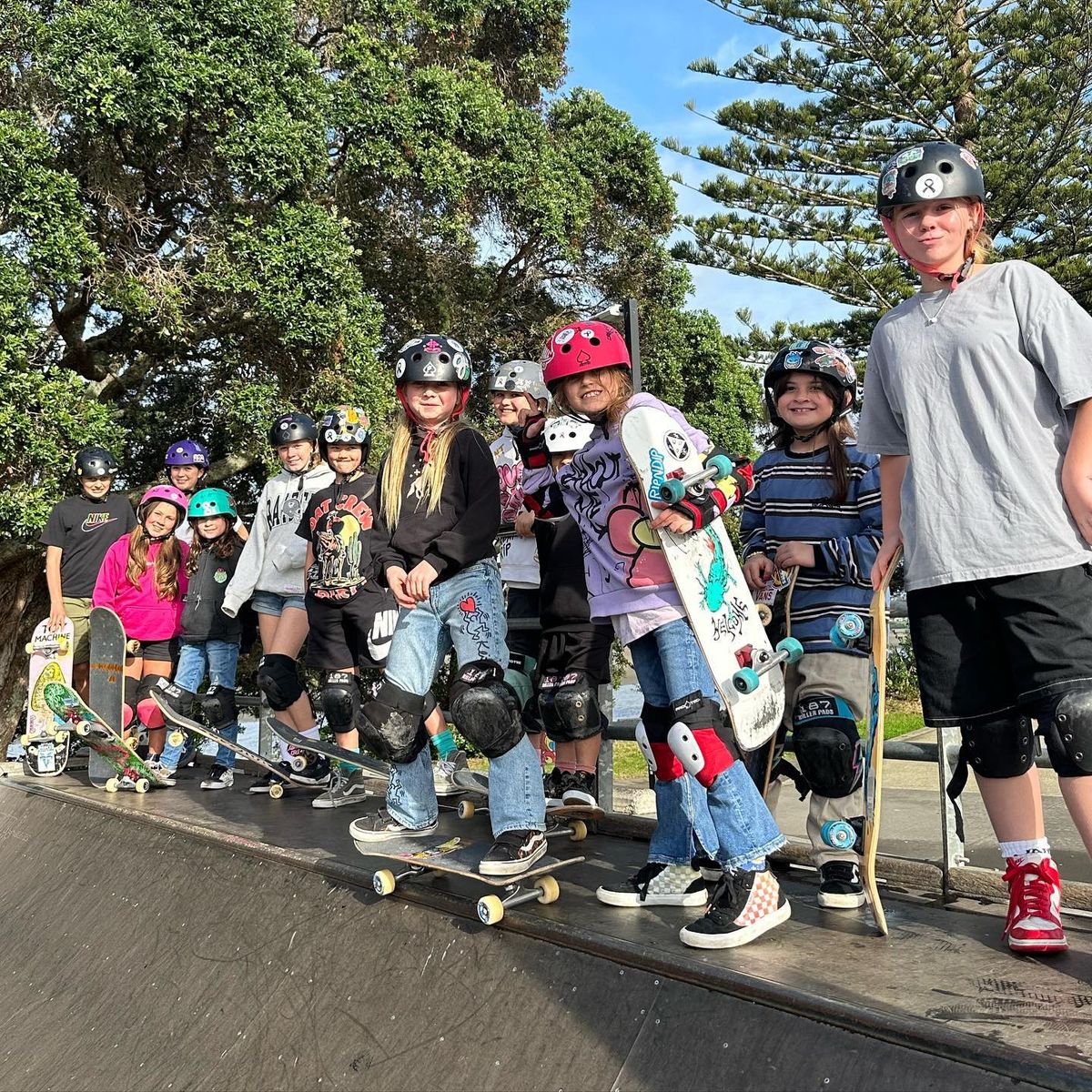 Girls Skate NZ Skateboard Clinic - Randwick Skatepark