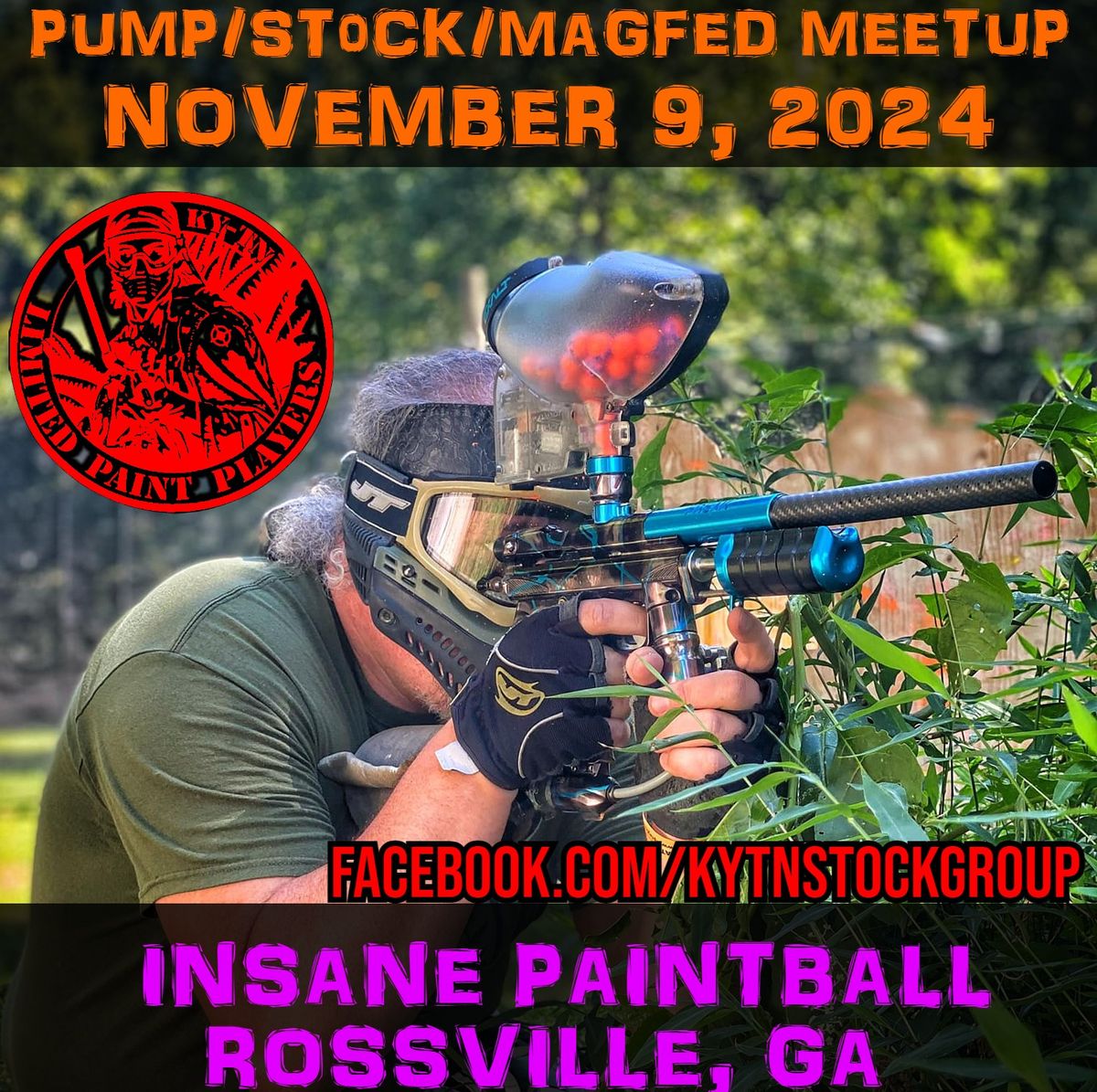 November 9th, 2024 Meetup at Insane Paintball