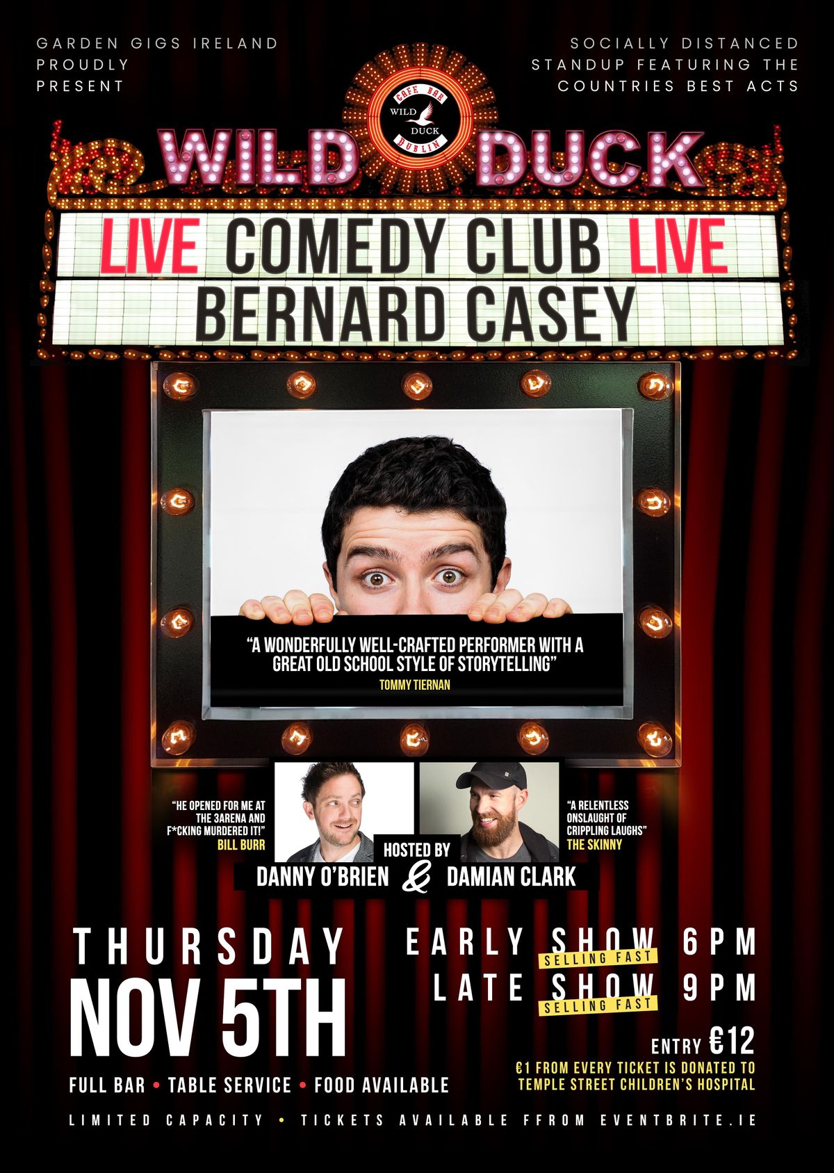 Wild Duck Comedy Club Presents: Bernard Casey & Guests!