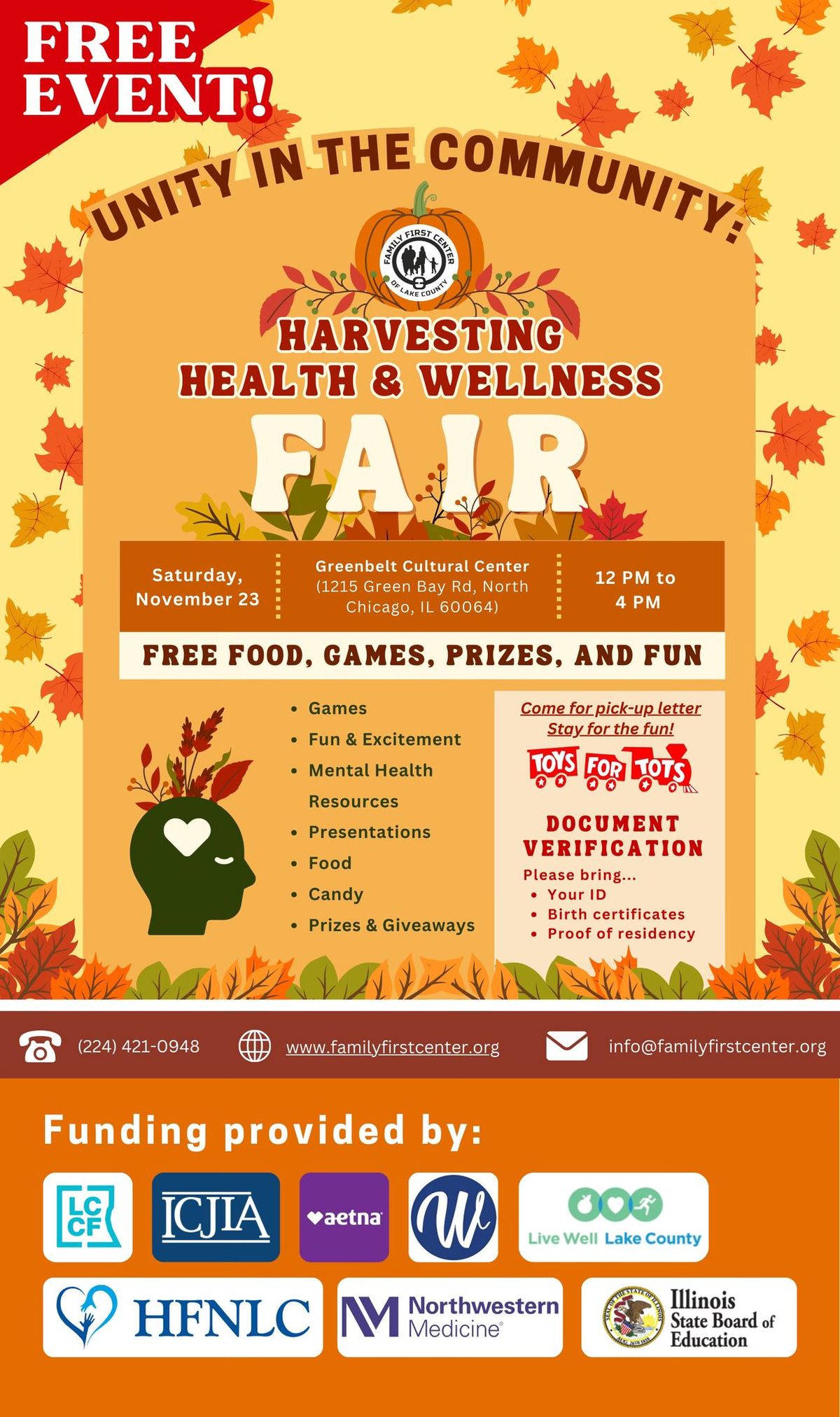 Unity in the Community: Harvesting Health and Wellness Fair - T4T Document Verification 