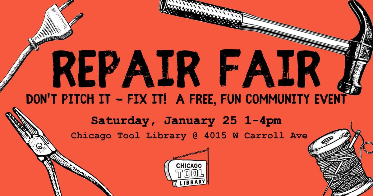 Repair Fair with The Chicago Tool Library