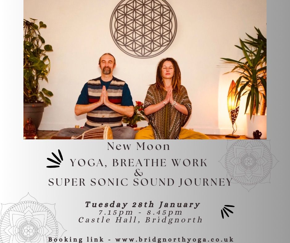 New Moon Yoga, Breathework & Super Sonic Master Gong Journey 