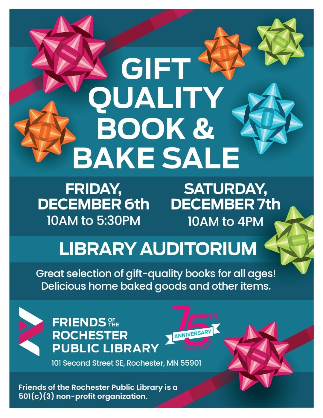 Gift Quality Book & Bake Sale