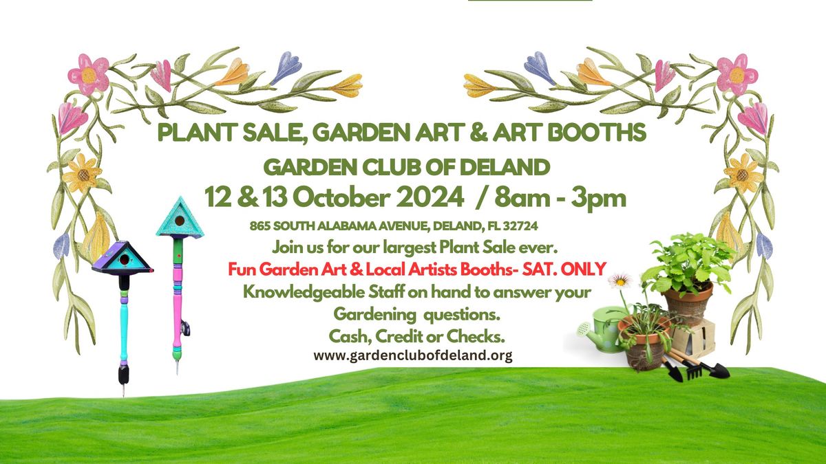 Plant Sale, Garden Art & Art Booths