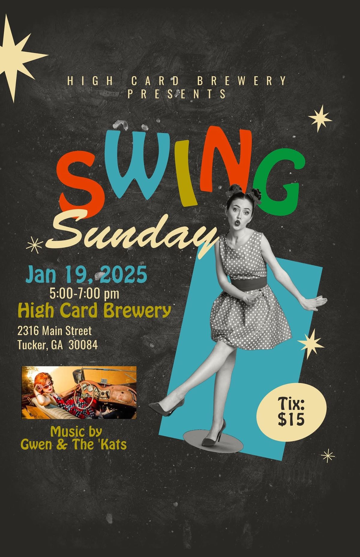 Swing Sunday featuring Gwen & The \u2018Kats