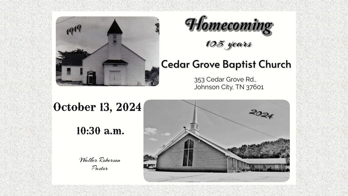 Homecoming - Cedar Grove Baptist Church