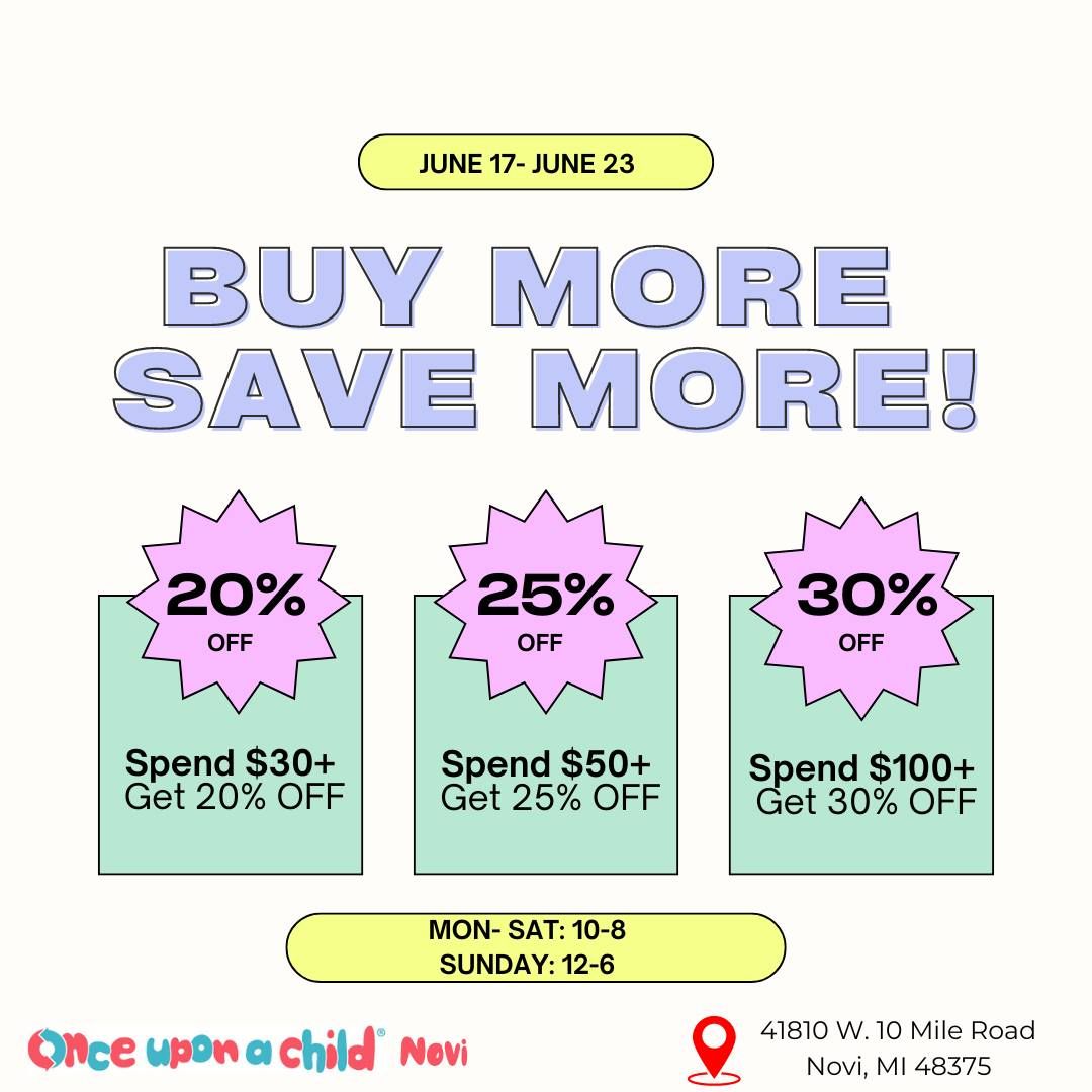 Buy More, Save More Event