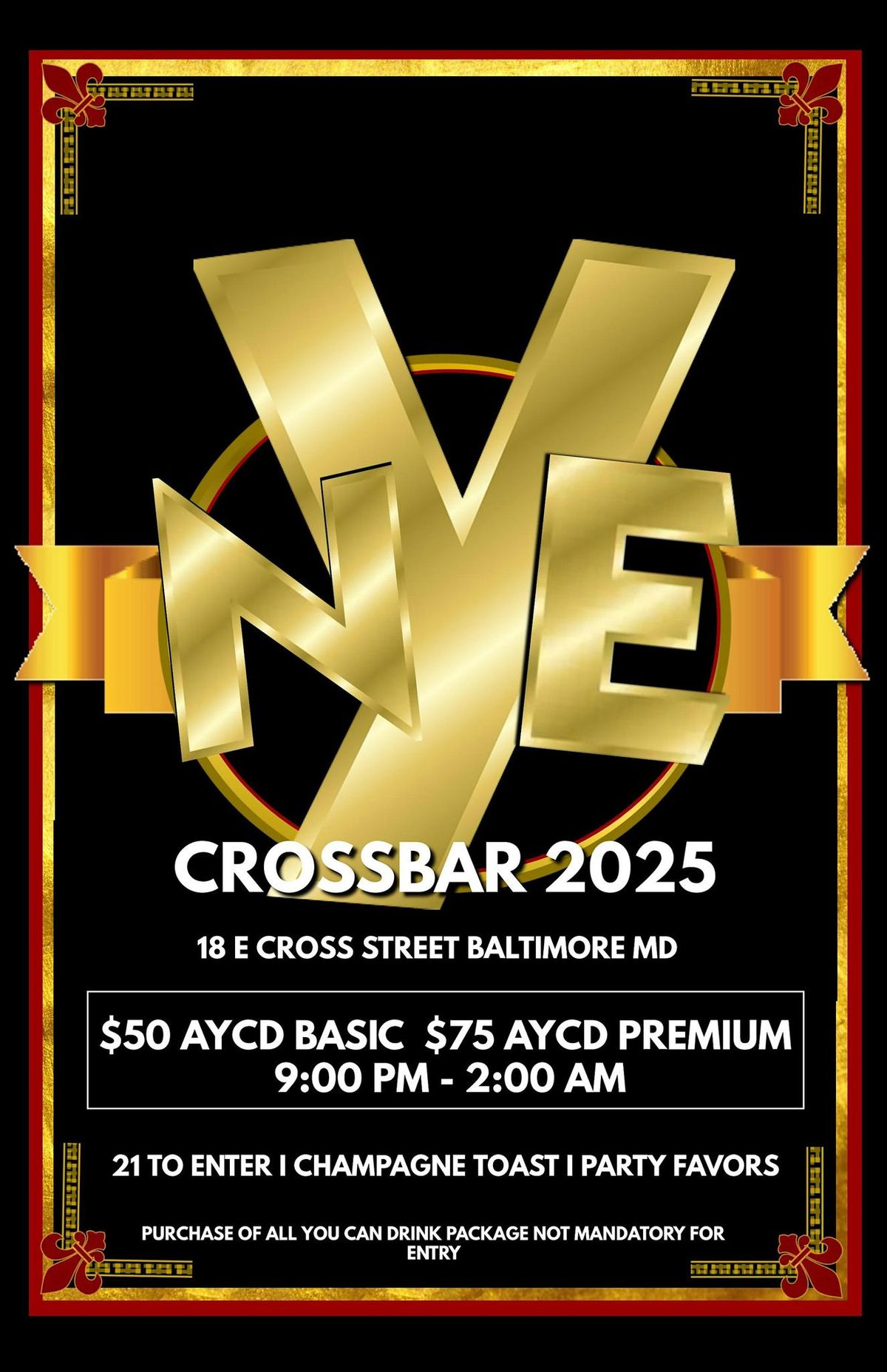 Crossbar New Years Eve 2025