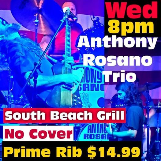 Anthony Rosano Trio- Wed @ SBG!, South Beach Grill, Virginia Beach, 23 ...