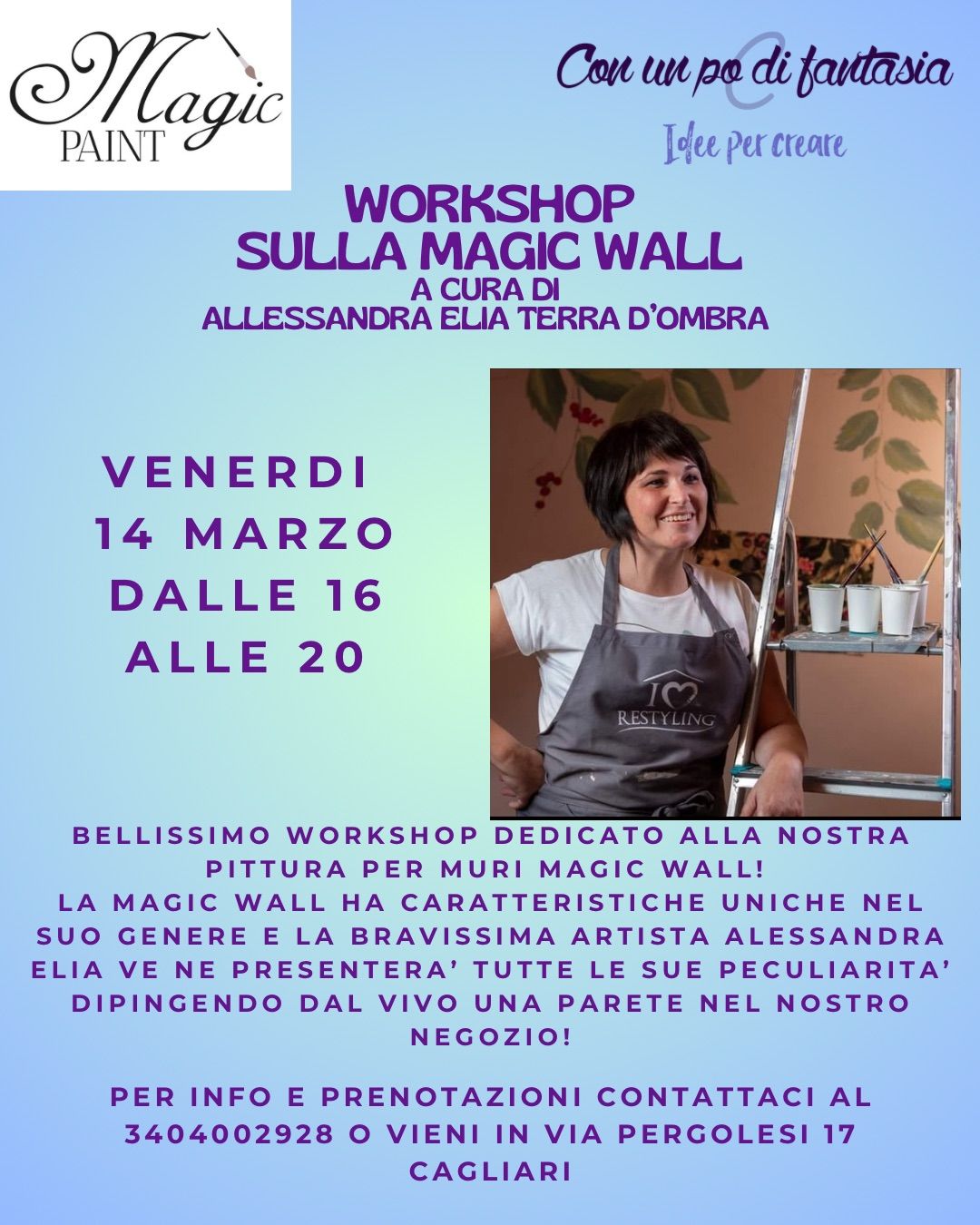 Workshop Magic Wall con Alessandra Elia Terra d\u2019Ombra!