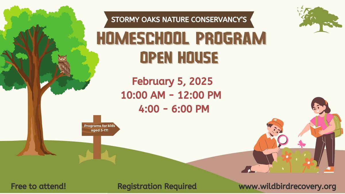 Homeschool Program Open House at Stormy Oaks Nature Conservancy