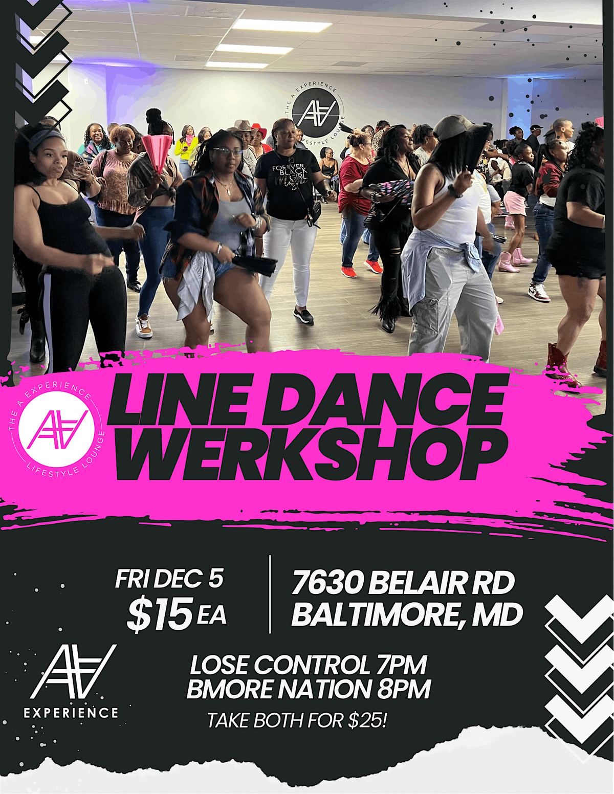 Line Dance WERKSHOP: Lose Control & B'more Nation