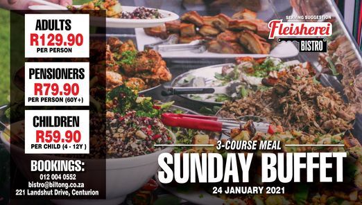 Sunday Lunch Buffet - 24.01.21