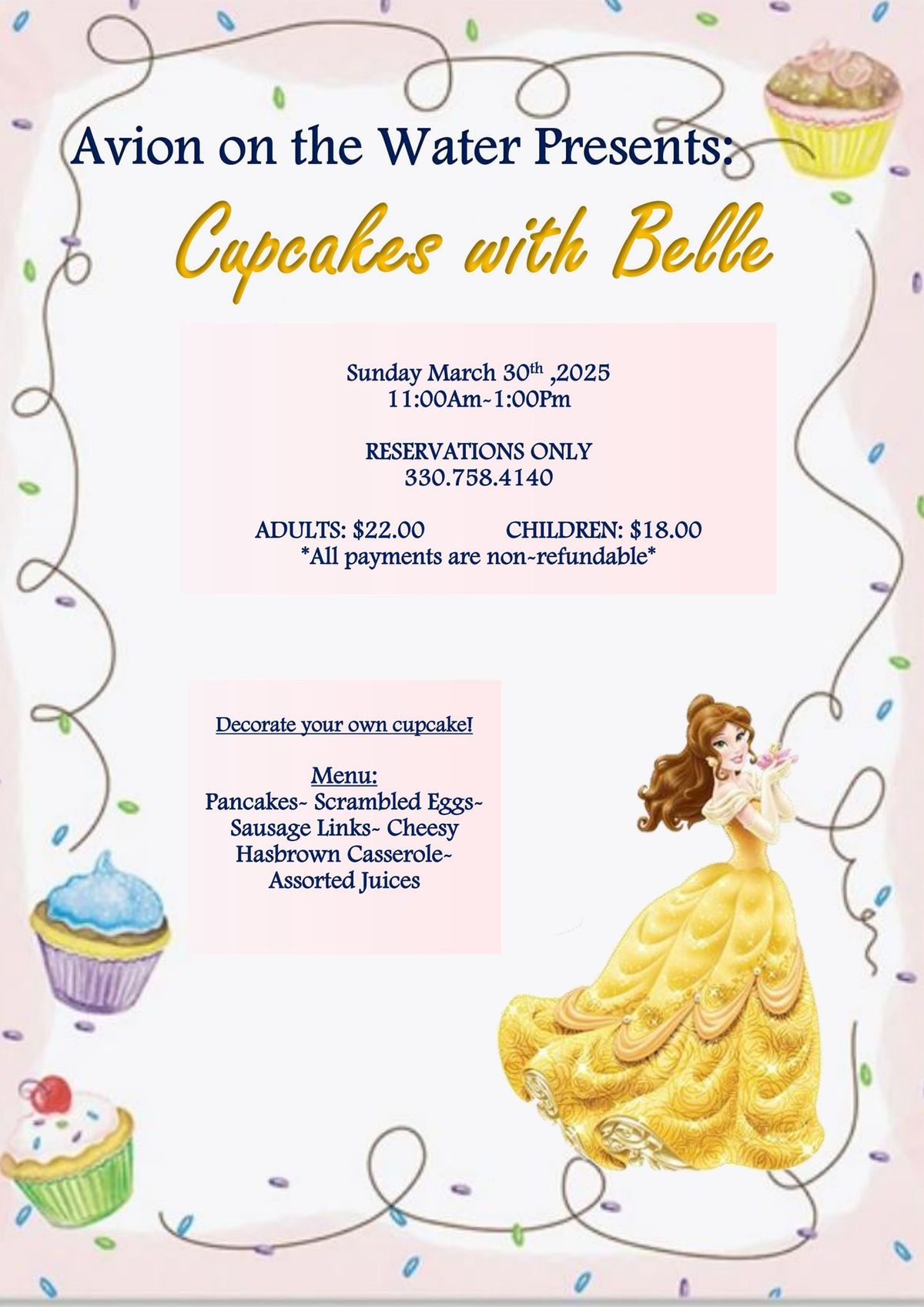 Cupcakes with Belle