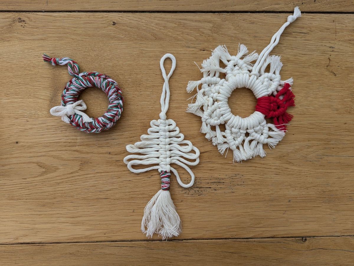 Christmas Ornaments Macrame Workshop