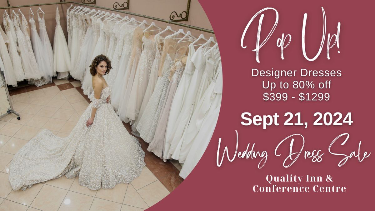 Red Deer Pop Up Wedding Dress Sale