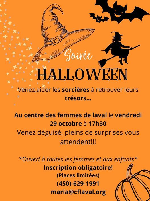 Soirée Halloween, Centre Des Femmes De Laval, 29 October 2021