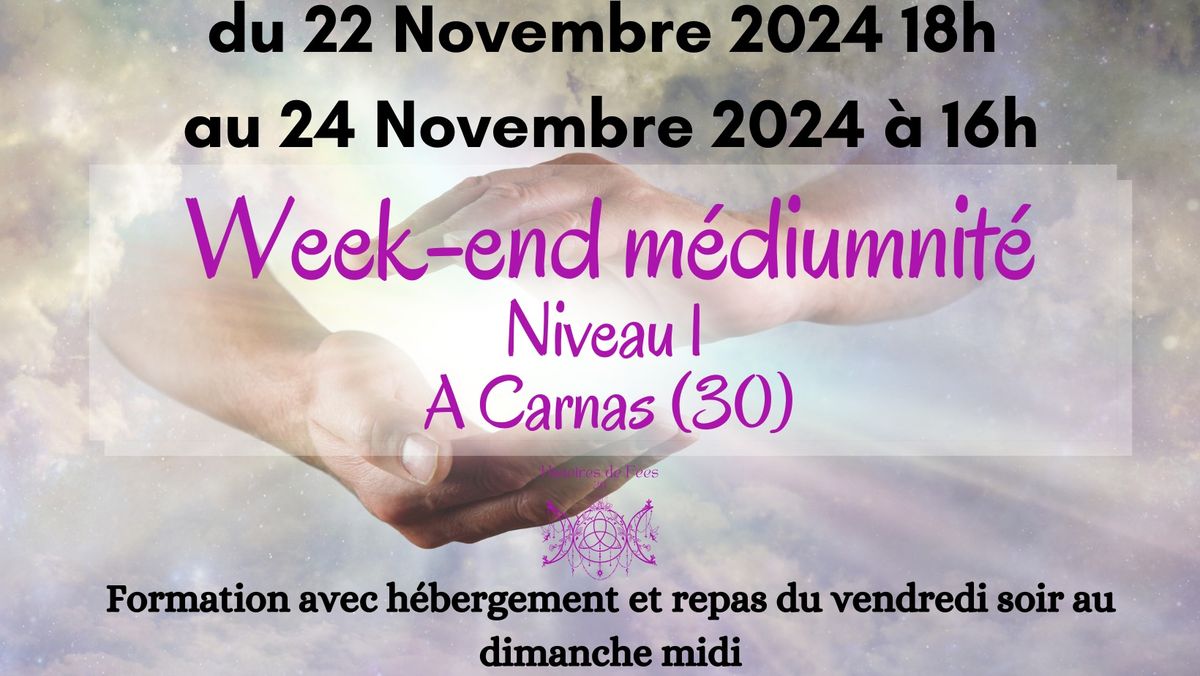 Week-end m\u00e9diumnit\u00e9, apprendre \u00e0 ressentir - niveau 1 \u00e0 Carnas (30)