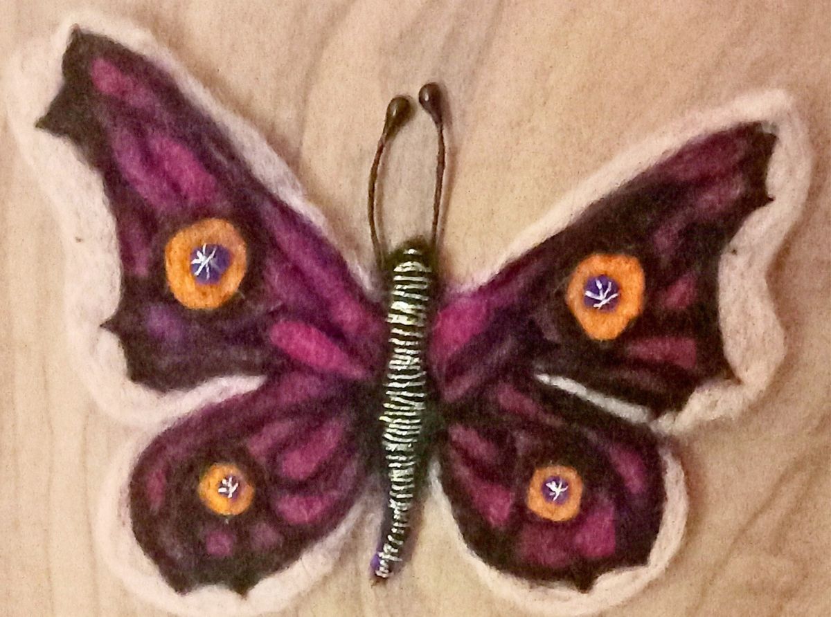 Needle Felting Butterflies