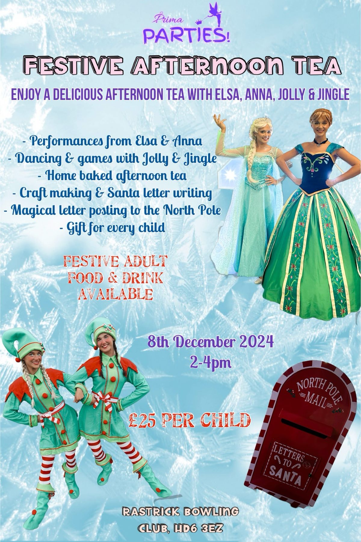 Festive Afternoon Tea with Elsa, Anna & the Elves!